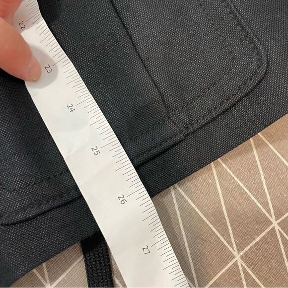 Club Monaco Women’s Black Utility Military Jacket Canvaa Leather Blazer XS - Picture 9 of 14